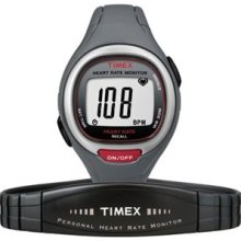 Timex Unisex T5K537 Grey Silicone Quartz Watch with Digital Dial