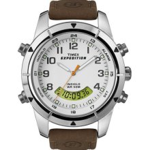 Timex White Face Combo Series Men's Indiglo Watch - 49828