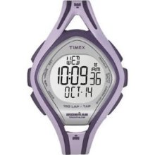 Timex Womans Ironman Sleek 150 Lap Tap Screen Digital Purple Watch T5k259