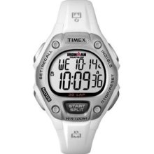 Timex Women's T5K515 Ironman Traditional 30-Lap White/Silver