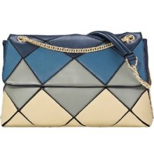 Tmc Lady Patchwork Color Block Rucik's Cube Chain Clutch Tide Handbag Bag Za015