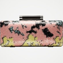 Tonda Sequin Large Clutch