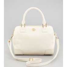 Tory Burch Robinson Middy Satchel Bag, Bleach White