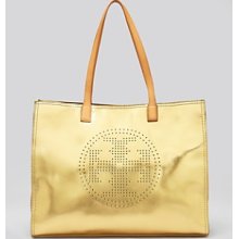 Tory Burch Tote - Metallic Perforated Logo East/West