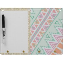 Trendy Green Orange Andes Tribal Zigzag Pattern Dry-erase Boards