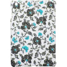 Trendy Shabby Chic Turquoise Black Floral Pattern Ipad Mini Cases