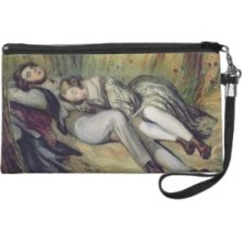 Two lovers Lying in a Cornfield (litho) Wristlet