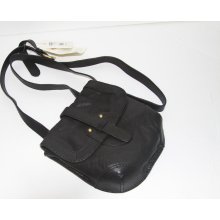 Ugg Australia Black Leather Crossbody Handbag - Retail Price: $148.00 - Leather - Black