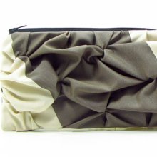 Untamed Ruffled Medium Clutch - clutch, pouch, bridesmaid clutch, bridesmaid pouch