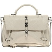 Used Mischa Barton Large Melrose Satchel - Cream - Faulty - Rrp Â£75.00 - Z1555