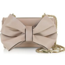 Valentino Designer Handbags, Blush Leather Shoulder Bag w/Bow