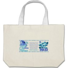 Valxart 2012 2072 1952 WaterDragon zodiac Pisces Tote Bags