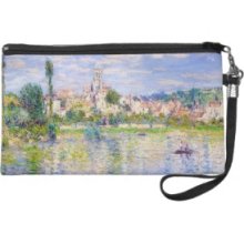 Vetheuil in Summer Claude Monet Wristlet Clutches