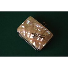 Victorian mother of pearl sovereign coin purse