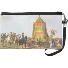 View of the Procession of the Sacred Camel prepara Wristlet Purse