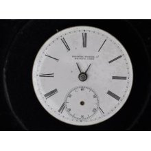 Vintage 18 Size Swiss Mock Bristol Key Wind/key Set Pocket Watch Movement