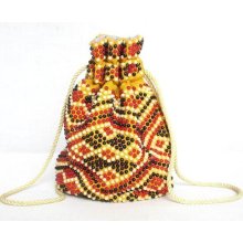 Vintage 1960s beautiful, Lady's little Handbag from beads