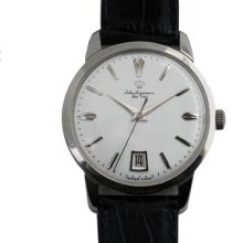 Vintage 50's Jules Jurgensen Classic Style Men's Automatic Watch Date On 6