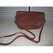 vintage Coach Saddle Tan Cross Body or Shoulder Strap Handbag