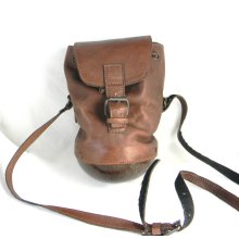 Vintage Coconut and Leather bag - cross body - really original - Carribean