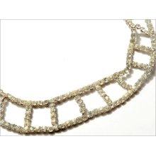 Vintage Czech Choker Necklace With Faceted Crystal Rhinestones- Beautiful