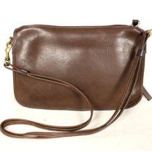 Vintage FRYE Brown Leather Shoulder Bag, Brown Leather Purse