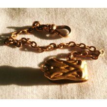 Vintage Gold Pocket Watch Fob Chain