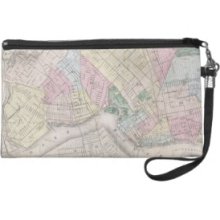 Vintage Map of Brooklyn (1873) Wristlet Clutch