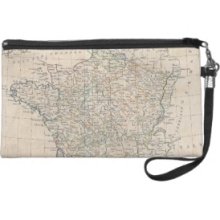 Vintage Map of France (1799) Wristlet