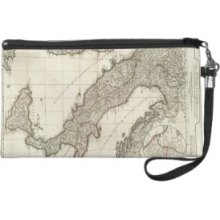 Vintage Map of Italy (1764) Wristlet Purse