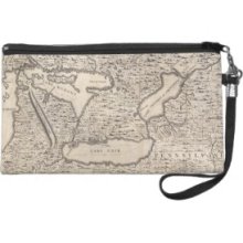 Vintage Map of The Great Lakes (1733) Wristlets