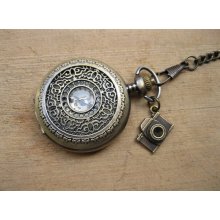 Vintage mechanical pocket watch, jewelry, necklace, accessories, gift MP-11