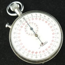 Vintage Minerva Rattrapante Split Second Pocket Watch Stop Watch