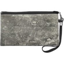 Vintage Pictorial Map of Providence RI (1882) Wristlet Purse