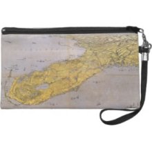 Vintage Pictorial Map of Florida (1861) Wristlet Purse