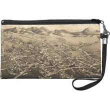 Vintage Pictorial Map of Santa Fe (1882) Wristlets