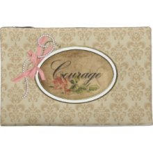 Vintage Rose Courage Travel Accessory Bag