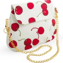 Vintage style cherry clutch/shoulder bag