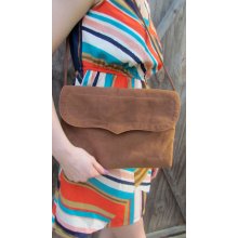 Vintage Suede Satchel Purse