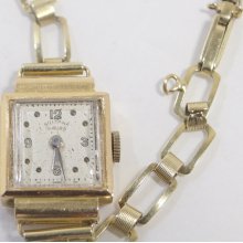 Vintage Sultana 18K Gold 15 Rubis Swiss Made Mechanical Watch Timepiece