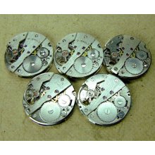 Vintage watch movements - set of 5 - c157