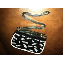 Von Dutch Black & White Logo Purse ~ Make up Bag ~ Handbag NEW FS Rockabilly