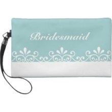 Wedding White butterflies Swirls Bridesmaid Wristlets