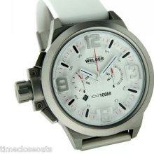 Welder K22 900 Fast Shipping White Chrono 50 Mm Watch