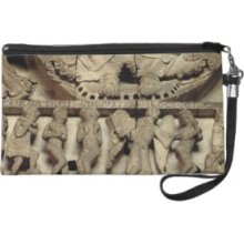 West Portal tympanum depicting the Last Judgement: Wristlet Clutches