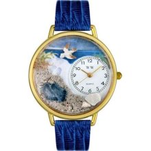 Whimsical Watches Unisex Footprints Gold Watch Watch G0710013