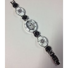 White Black Multi-color Bracelet Ladies Vincci Designer Style Watch Jc5