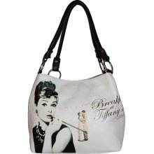 White Breakfast at Tiffany's Iconolized Shoulder Bag