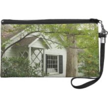 White Cottage Wristlet