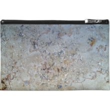 White Marble Texture Travel Accessory Bags